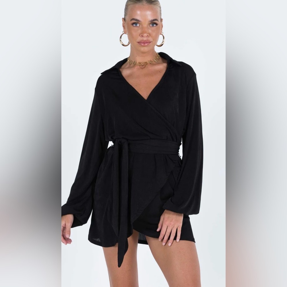Princess Polly Black Wrap Robe